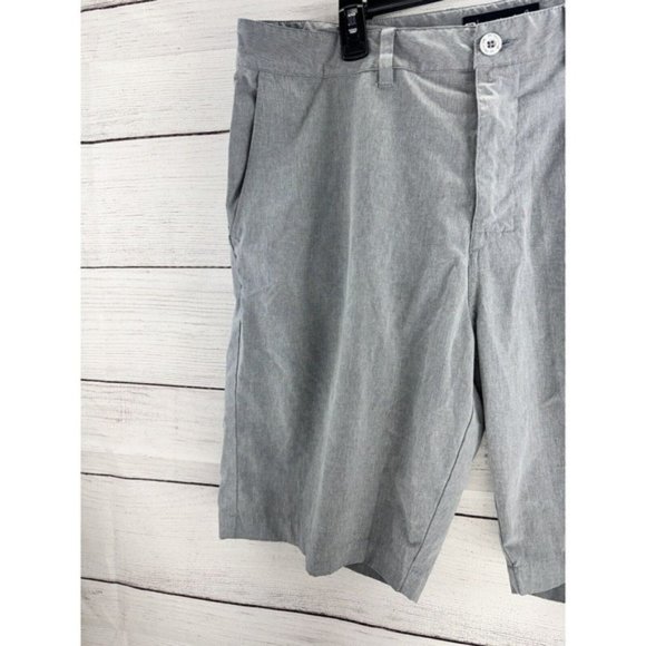 Shorts Mens 38 Gray Golf Performance Stretch Chino Casual Golfer - Picture 3 of 10